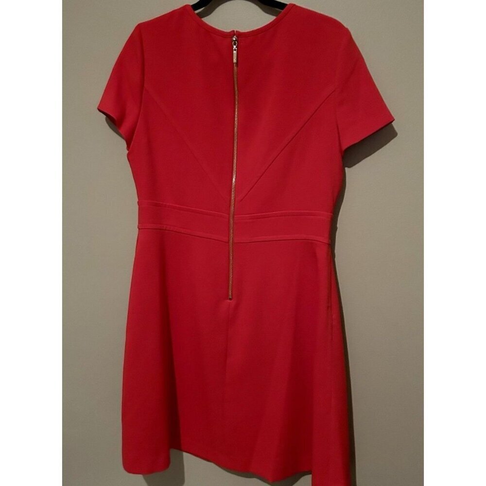 Eliza J Red Short Sleeve Sheath Dress Women's 14 Work Dress Business Casual New - Picture 6 of 9
